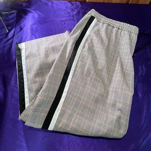 NEW 📌Nine West Side-Stripe Wide-Leg Plus Size Pants with Elastic Waistline